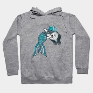 Purrmaid - Gray Tabby - Lucy Hoodie